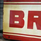 Origineel Vintage Usa Reclamebord, Tin Sign Van Brock️️️️⛽️ thumbnail 3