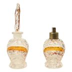 Art Deco Stijl Amberkleur Parfum Toiletset Boudoir Bleikristal thumbnail 10