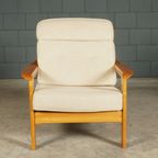 Vintage Deense Fauteuil – Notenhout – Jaren 60 thumbnail 8
