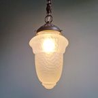 Art Deco Hanglamp In Gesatineerd Glas, 1920-30 thumbnail 4