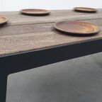 Design Maatwerk Tuintafel Outdoor Antraciet Staal Hardhout 8p thumbnail 4