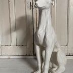 Italiaans Design Object: Greyhound, Keramiek, 74cm Hoog! thumbnail 2