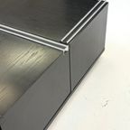 Zwart Houten Vintage Salontafel Van Fiarm Met Chromen Details thumbnail 17