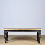 Grenen Boeren Tafel Met Oud Blad thumbnail 3