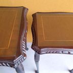 Vintage Engelse Nesting Tables, Bijzettafeltjes, Mimiset thumbnail 13