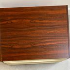 Vintage Palissander Ladeblok / Ladekast / Kast Met 2 Kunststof Lades | Commode thumbnail 5