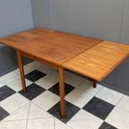 Teak Extendable Dining Table 1960S thumbnail 5