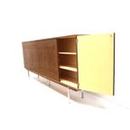 Xxl Vintage Wortelnotenhout Dressoir / Highboard Uit De Jaren ’60 thumbnail 6
