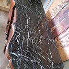 Antiek Dressoir, Wandconsole, Commode Met Marmeren Blad thumbnail 4
