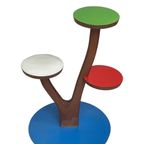 Ca. 1950’S -Mcm - Plant Table / Side Table - Germany - Brightly Colored Formica And Teak Legs thumbnail 3