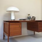 Vintage Teak Houten Bureau thumbnail 3