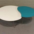 Set Van 2  Retro Modulaire Salontafels, Kidney Shape thumbnail 9