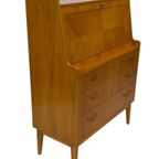 Vintage Secretaire Kastje Zweedse Jaren 60 Werkplek thumbnail 3