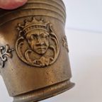 Zware Koperen Bloempot Pot Vijzel Koper thumbnail 5