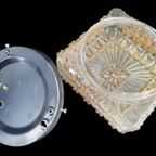 Vintage Amber Kleurige Glazen Plafonniere Plafondlamp thumbnail 5