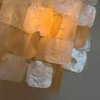 Set Van 2 Capiz Schelpen Schelp Hanglamp Hanglampen Bamboe Frame thumbnail 2