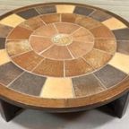 Vintage Deens Design Brutalist Salontafel, Tue Poulsen, Rond thumbnail 3