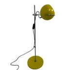 Gepo - Space Age Design / Mcm Floor Lamp - Eyeball - Yellow Base And Shade, Chrome Upright- Restored thumbnail 7