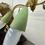 Mid-Century Design Spider Brass Ceiling Lamp ,11950’S thumbnail 8