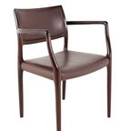 Set Van 2 +2 Stoelen Niels Otto Moller Model 65 + 80 Vintage Palissander thumbnail 3