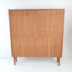 Vintage Deense Klep Kast | Wandkast | Teak Fineer thumbnail 11