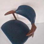 Vintage Teak Koe Hoorn Cow Horn Tijsseling Eetkamer Stoel thumbnail 3