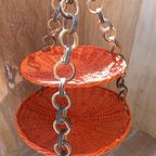 Vintage Design Dubbelschaal Rotan Hanger H80d46d35 thumbnail 6