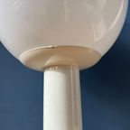 Space Age Woja Holland Vloer- Of Tafellamp Met Glazen Kap | Vintage Jaren 60 Verlichting | Wit Re thumbnail 10