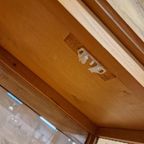 Licht Houten Antiek Theekastje Vitrine Wijntafel Kastje thumbnail 15