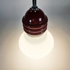 Tronconi - Enrico Tronconi - 'Bulb Lamp' - Opaline - Chroom - Italie - 1970'S thumbnail 6