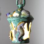 Ceramic Lantern With Sealife Decor, Vietri Sul Mare, Italy. thumbnail 5