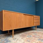 Vintage Eiken Lowboard, Jaren '60, Deens Design thumbnail 12