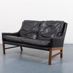 Mid-Century Danish Modern Sculptural Two Seats Sofa / 2 Zitsbank From Eilersen, 1960’S thumbnail 2