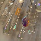 Opaline Kroonluchter Vintage Met Murano Pegels Teardrop thumbnail 4