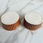 Set Van 2 Vintage Crème Brûlée Schaaltjes thumbnail 6