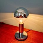 Space Age Tafellamp In Verchroomd Metaal, Jaren 70 thumbnail 8