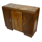 Art Deco Dressoir Kast Jaren 30 Met Marmeren Blad Design thumbnail 23