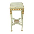 Antieke Vergulde Bijzettafel Console Groen Marmer Louis Xvi thumbnail 8