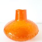 * Retro Oranje Vaas Glazen Vaas Persglas Vaasje thumbnail 4