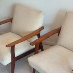 Set Vintage Deense Midcentury Fauteuils Easy Chairs 1960’S thumbnail 3