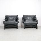 Cassina Portovenere Set Fauteuils Met Hocker thumbnail 4