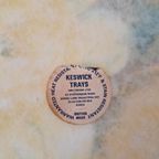 Fifties Vintage Dienblad Glasvezel Serveerblad Bloemen thumbnail 7