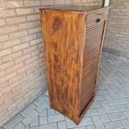Antieke Roldeurkast Archiefkast Kantoorkast thumbnail 9
