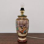 Vintage Authentieke Chinese Vaaslamp, Schemerlamp Tafellamp Porselein thumbnail 10