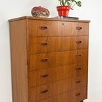 Scandinavisch Vintage Teak Fineren Ladekast Kalmar thumbnail 5