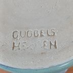Gubbels Helden Vintage Groen Blauw Gemêleerde Trompet Vaas thumbnail 2