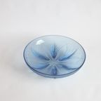 Blue Glass Papyrus Bowl By Verlys Verrerie, 1930S thumbnail 13