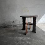 Brutalist Round Side Table thumbnail 2