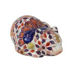 Grote Imari Poes Katten Beeld Sculptuur Emaille Japan Begin 20Ste Eeuw thumbnail 3