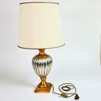 Tafellamp - Bureaulamp - Made In Italy - Goud - Zilver - Hollywood Regency Stijl - 90's thumbnail 6